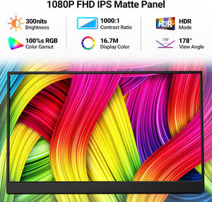 Moniteur portable tactile 15,6 pouces, extension d'écran 1080P FHD IPS, tactile 10 points, HDR, Plug and Play, prise en charge du logo personnalisé, commande en gros - Product Image 6