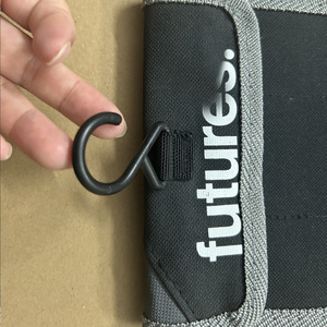 Sac à ailerons de planche de surf en nylon, 2 pièces, avec rangement en maille pour accessoires de surf, unisexe - Product Image 2