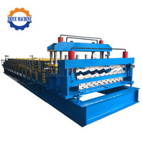 Machine de formage à froid pour tôles trapézoïdales en acier galvanisé à haute efficacité, pour tuiles à double couche