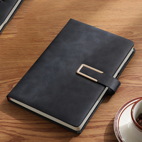Cahier Rétro Simple A5 Personnalisé 2025, Journal d'Affaires, Planificateur, Agenda avec Porte-Stylo, Papeterie en Cuir Gaufré pour Promotionnel