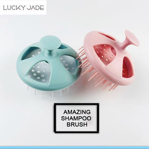 Großhandel neue kunden spezifische Haar wäsche Kopfhaut Shampoo Bürsten, flexible Borsten manuelle Kopfhaut Massage gerät - Product Image 2