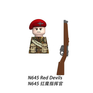 Ladrillos de Construcción Militares, Minifiguras de la Segunda Guerra Mundial, Serie de Paracaidistas del Ejército Británico, 6 Estilos, Set de Infantería SAS, Juguetes DIY al por Mayor N645-N650 - Product Image 2