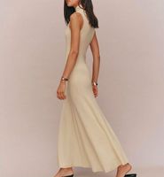 Robe longue ajustée sur mesure en cachemire pur à 100 % pour femme, élégante, pour soirée, en tricot côtelé, col roulé, en laine et cachemire, fabriquée par le fabricant