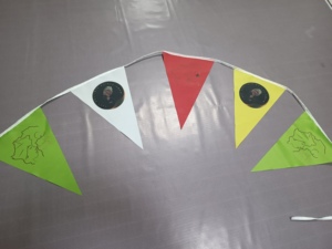 Cheap Hanging Mini Rectangle Pennant Party Decorative <b>Flags</b> Bunting Banner Custom Logo String <b>Flag</b> on String Textile Triangle - Product Image 4