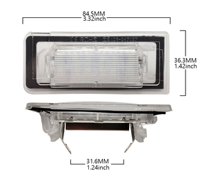Feux de <span class=keywords><strong>plaque</strong></span> d'immatriculation à LED Canbus blanc haute puissance pour <span class=keywords><strong>AUDI</strong></span> TT MK1 8N/TT Roadster 8N9/TT coupé 8N3 - Product Image 1