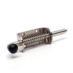 도어 노출 볼트 잠금 도난 방지 잠금 스테인레스 스틸 슬라이딩 잠금 비닐 펜싱 키 부족 열쇠가있는 자동 폐쇄 래치 - Product Image 3