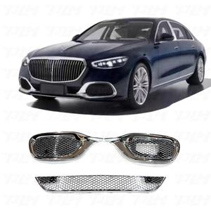 Vente en gros Nouveau remplacement de calandre de voiture en ABS pour pare-chocs avant et galvanoplastie pour classe S W223 S480 <span class=keywords><strong>S580</strong></span> à S680 - Product Image 1