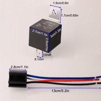Relay Otomotif D1912 4-Pin 40A 12V 24V SPST untuk Mobil Truk Van Motor Kapal Relay 5-pin