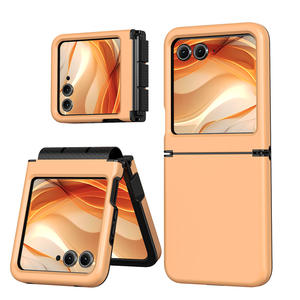 Para <span class=keywords><strong>MOTOROLA</strong></span> <span class=keywords><strong>Razr</strong></span> Ultra 2025 <span class=keywords><strong>Razr</strong></span> + Case Premium Luxury Full Back Cover Funda de teléfono plegable Oil Spray Skin con película protectora - Product Image 1