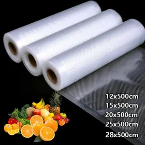 Customized Multiple Sizes Vacuum Seal Packaging Meat Fruits Vegetables Food Vacuum Storage Bags