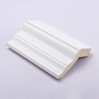 Moulures de plafond en panneau de densité non fini, personnalisables en gros, avec apprêt blanc, motif de moulure en plâtre
