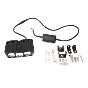 Projecteur de phare LED laser Tri Len E06L 85w, couleur blanche et jaune, éclairage auxiliaire supplémentaire, système d'éclairage 3Mini LED - Product Image 1
