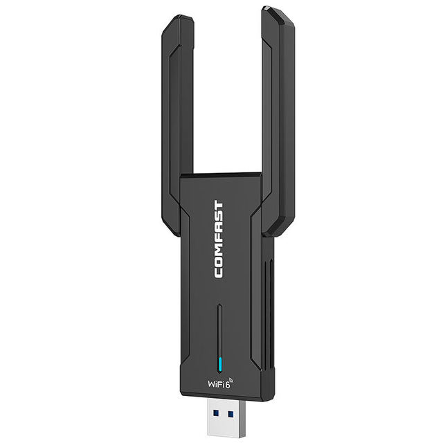 COMFAST USB 3.0 Tri-Band 5400Mbps High Gain Wireless Receiver 6GHz 5GHz 2.4GHz Network Card USB WiFi Dongle WiFi 6E Adapter