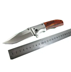 OEM Combat Outdoor Camping Tactical factory direct golden supplier pocket Olive Wood big hunting knife