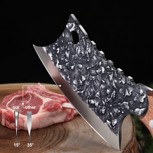 Couteau de boucher en acier inoxydable de haute qualité, forgé à la main, robuste, pour la découpe de viande, outils de cuisine - Product Image 5
