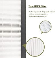 Filtres de remplacement pour purificateur d'air Alen T500 Tower, lot de 2 HEPA H13 et lot de 4 charbons actifs, filtration à 99,97 %