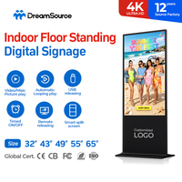 Pantalla Digital para Interiores de 43, 49, 55 y 65 Pulgadas, 4K, Vertical, Kiosco Publicitario, Pantalla Táctil Interactiva para Tiendas Minoristas