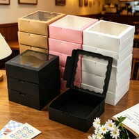 Boîtes cadeaux en gros pour anniversaires, mariages, Saint-Valentin, emballages en papier pour desserts, pâtisseries, boîtes d'emballage pour les fêtes
