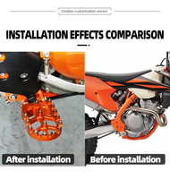 Repose-pieds de moto pour KTM 125 150 200 250 300 350 400 450 500 SX SXF EXC EXCF XC X-CF XCW 17-23 Accessoires