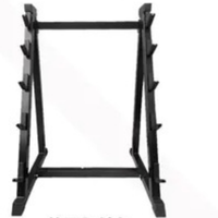 Barre d'haltères en fonte noire à extrémités rondes, recouverte de caoutchouc, courbée, pour usage commercial et domestique, 20 kg, barre de musculation intégrée