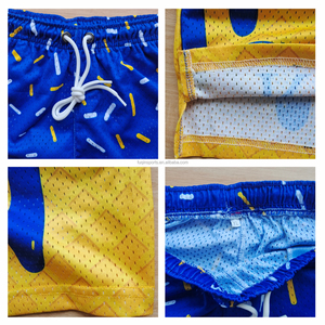 <span class=keywords><strong>Short</strong></span> goutte à goutte crème glacée à sublimation personnalisée entraînement hommes enfants entraînement course à pied <span class=keywords><strong>short</strong></span> en maille Baseball sport <span class=keywords><strong>short</strong></span> en maille saupoudrer court - Product Image 6