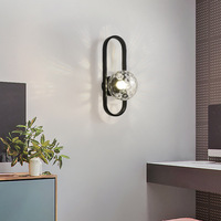 Lámpara de pared minimalista LED, lámpara de noche para dormitorio, iluminación creativa para pasillo, sala de estar moderna y minimalista de lujo