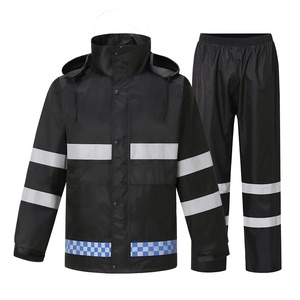High-gloss Reflective Strip <strong>Waterproof</strong> <strong>Overalls</strong> Outdoor Motorcycle Raincoat - Product Image 2