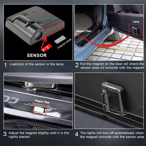 Logo personnalisé pour porte de voiture, logo LED 3D, lumière de bienvenue fantôme, projecteur sans fil HD, 12V, garantie de 24 mois pour toutes les voitures - Product Image 6