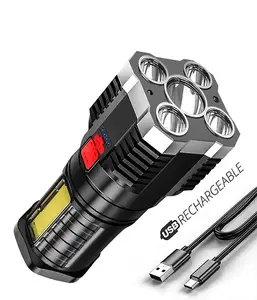 Đèn Pin Sạc Pin Đèn Pin <span class=keywords><strong>Led</strong></span> Sáng Chống Nước Bằng Nhôm Đèn Pin <span class=keywords><strong>LED</strong></span> Mini 18650 Công Suất Nhựa - Product Image 2