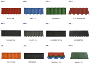 Tuiles de Toiture Métalliques Revêtues de Pierre Galvalume en Gros d'Usine - Prix Fabricant pour Hôtels, Villas, Appartements - Tôles d'<span class=keywords><strong>Acier</strong></span> Colorées - Product Image 4