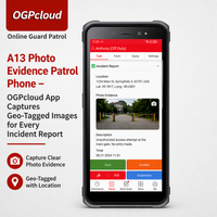 Téléphone de patrouille tout-en-un robuste A13 pour agents de sécurité, remplace le lecteur RFID simple avec caméra, GPS, NFC et système de gestion cloud