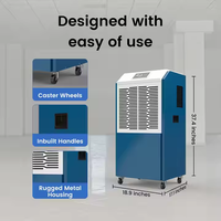 ORVIS Dehumidifier Komersial Listrik Baru 280 Pints/Hari dengan Defrost Otomatis & Layar Display - untuk Gudang, Penjualan Langsung