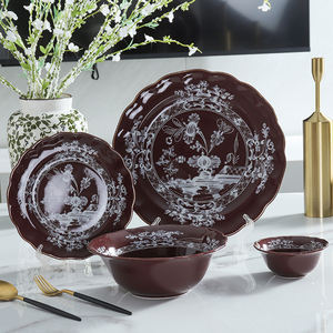 Vajilla de Porcelana de Cerámica Esmaltada con Diseño Floral Europeo para Uso en el Hogar, Hoteles y Restaurantes, Apta para Lavavajillas y Resistente al Calor - Product Image 4