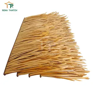 Panel atap sintetis jam tangan thatch plastik palapa thatch thatch atap tahan air sintetis tahan api