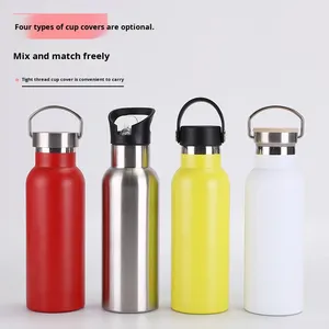 Termo Moderno de Acero Inoxidable, Botella de Agua Deportiva de Gran Capacidad con Pajita, Aislamiento Térmico de 6 a 12 Horas - Product Image 2