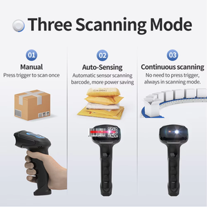 Lettore di Codici a Barre 2D Wireless Xincode, Scanner Portatile USB 2.4G, Lettore di Codici QR Cablato, Pistola di Scansione Codici <span class=keywords><strong>1D</strong></span> per Inventario - Product Image 5