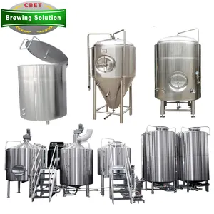 Fermentador cónico de tanque de fermentación/proveedor de tanque de elaboración de cerveza 1000L 2000l 3000L 5000l equipo de cerveza artesanal a la venta