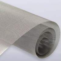 Maille de fil d'acier inoxydable micro-poreuse, filtration ultra-fine adaptée à la protection des instruments de précision et à l'amortissement acoustique