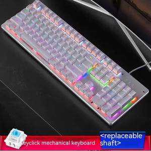 คีย์บอร์ดเกมมิ่งแบบมีสาย Green Axis RGB Backlit ดีไซน์ตามหลักสรีรศาสตร์และปรับเปลี่ยนได้ พร้อมดีไซน์ที่สะดวกสบายสำหรับผู้เล่น - Product Image 4