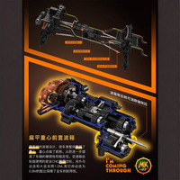 MK07 Reala Croboll 1/7 Voiture télécommandée tout-terrain Jurassic, portée 350M, haute/basse vitesse, blocages de différentiel avant/arrière