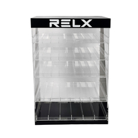 Présentoir de comptoir de galerie de verre de magasin de fumée 5 étagères coulissantes plexiglas acrylique parfums de tabac présentoir de jus liquide