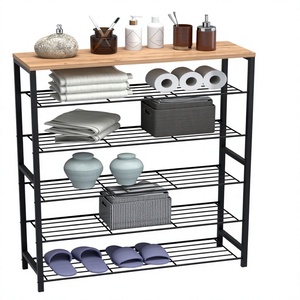 Estante de Almacenamiento de 5 Niveles, Estante Metálico para Baño, Organizador de Baño, Estante de Almacenamiento Independiente, Estante para el Hogar - Product Image 1