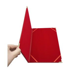 Maroon A4 da bằng tốt nghiệp Bìa trường hợp khung thư mục cho chúng tôi Công Dân nhập tịch giấy chứng nhận biểu tượng tùy chỉnh cho các trường học sử dụng - Product Image 6