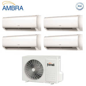 Aire Acondicionado Ferroli Quadri Split Inverter AMBRA Serie M 7 + 7 + 7 + 9 con 28-4 R-32 Integrado Wi-Fi 7000 + 7000 + 7000 + 9000-Nuevo - Product Image 2