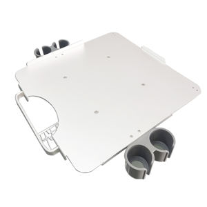 병원 가구 도매 모니터 스탠드 항공 알루미늄 휴대용 의료 기기 모바일 카트 트롤리 - Product Image 5