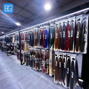 Comptoir de cheveux de fabrication d'usine Design d'intérieur magasin d'<span class=keywords><strong>extension</strong></span> de cheveux perruque en métal meubles d'affichage de boutique - Product Image 1