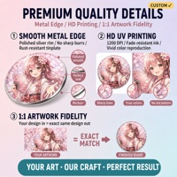 Individuelle Zinn-Anstecknadel Anime King Pin Metall-Brosche Epoxy-Kuppel Hochauflösende Lebendige Farben Premium-Druck OEM ODM
