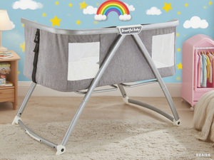 2025 Portable Foldable <strong>Baby</strong> <strong>Cradle</strong> Rocking Bed Newborn Four-Wheel Design with Rocking Function Foldable Plastic Bedside <strong>Cradle</strong> - Product Image 2