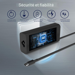 Budget 45W Type-C Portable Charger For Dell Light Ultrabook, Small Size Easy Storage, Stable Low Power Charging - Product Image 5