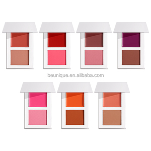 Palette de fards à joues 2-en-1 crème et poudre, ultra-légère, rose doux, glamour, waterproof, végane, personnalisable avec logo ODM, style jeune fille - Product Image 2